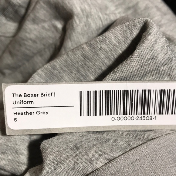Everlane Uniform Cotton Boxer Brief Close Fit Heather Grey S NWT Lightweight - Picture 5 of 6
